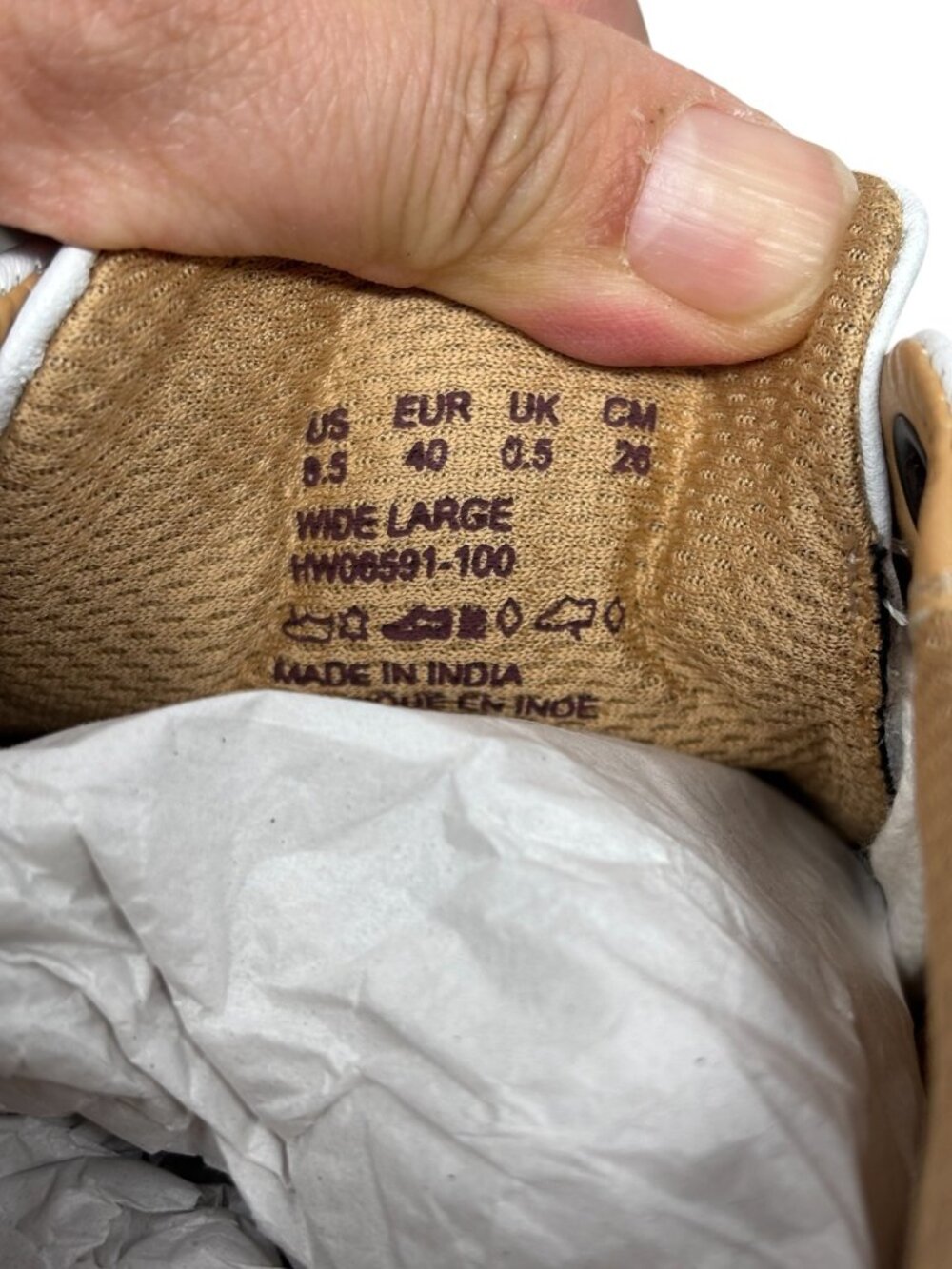 Hush Puppies Sabine White Leather Sneakers Tennis Shoes Trainers Size 8.5W Wide - Picture 9 of 11